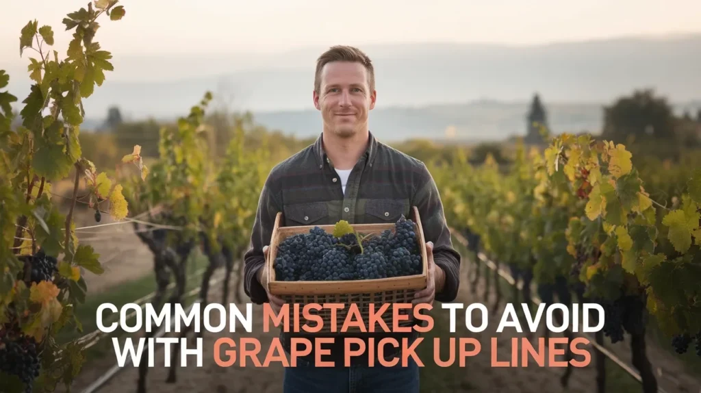 Common Mistakes to Avoid with Grape Pick Up Lines