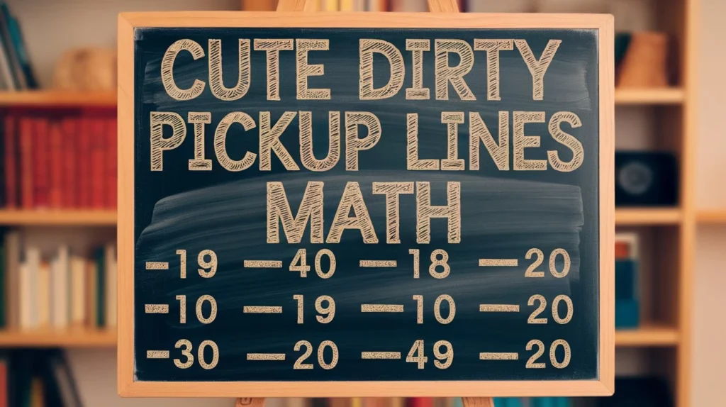 Cute Dirty Pickup Lines Math