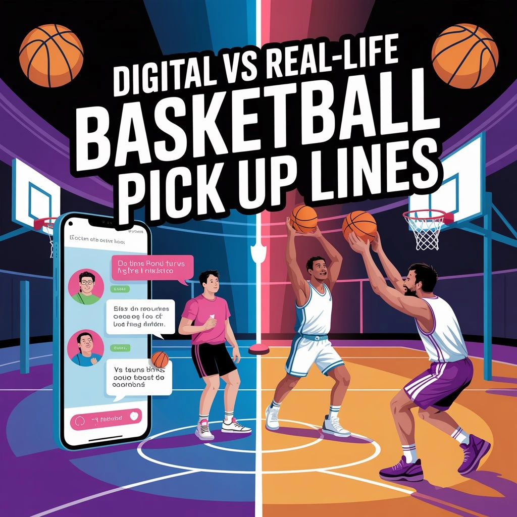 Digital vs Real-Life Basket Pick Up Lines