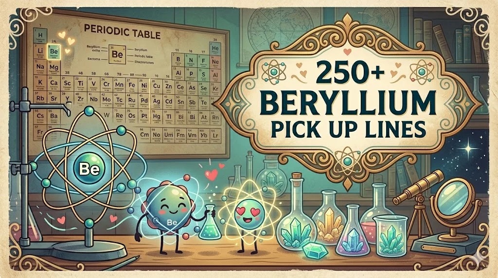 Beryllium Pick Up Lines