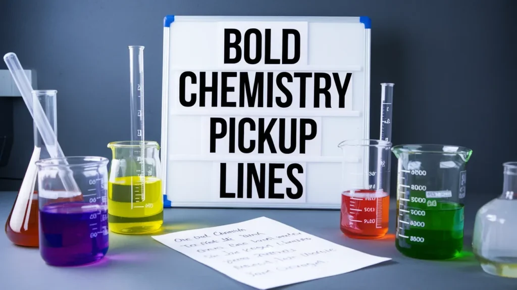 Bold Chemistry Pickup Lines