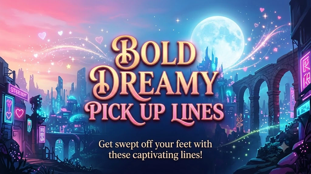 Bold Dreamy Pick Up Lines