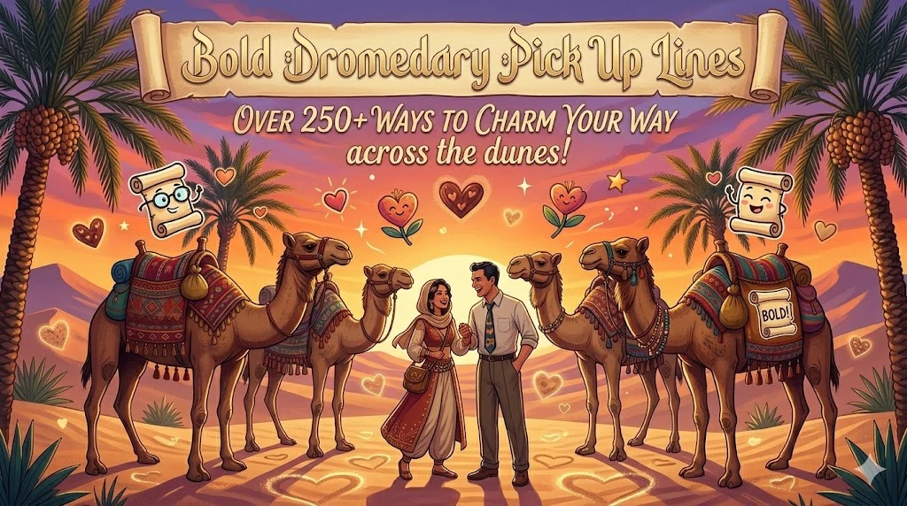 Bold Dromedary Pick Up Lines