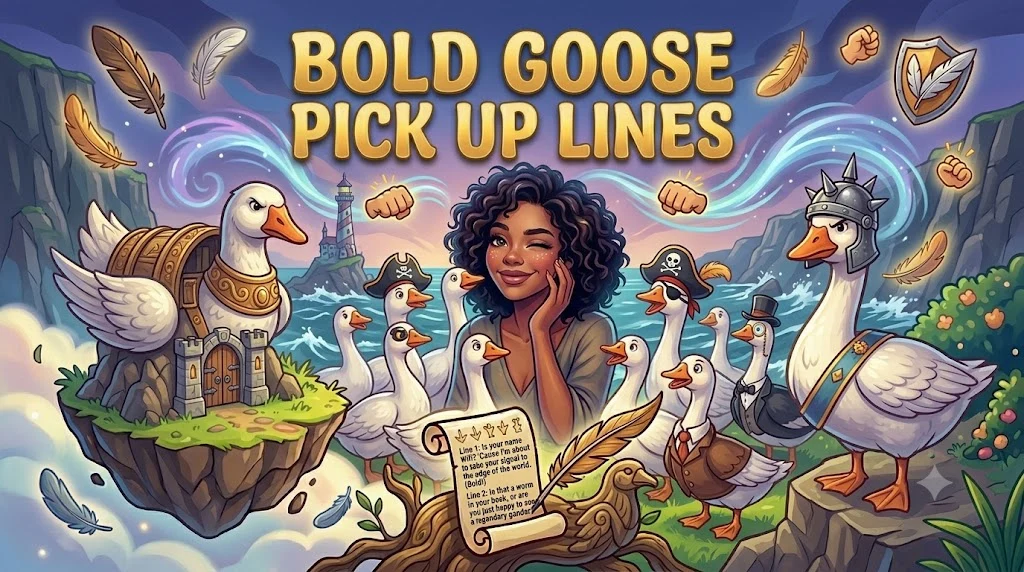 Bold Goose Pick Up Lines