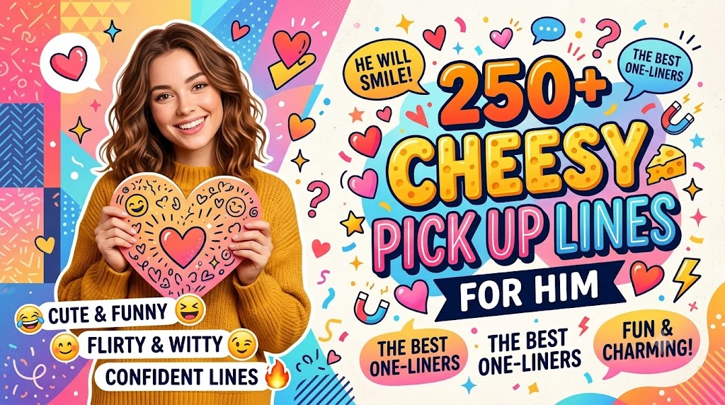 Cheesy Pick Up Lines for Him