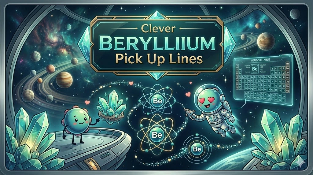 Clever Beryllium Pick Up Lines