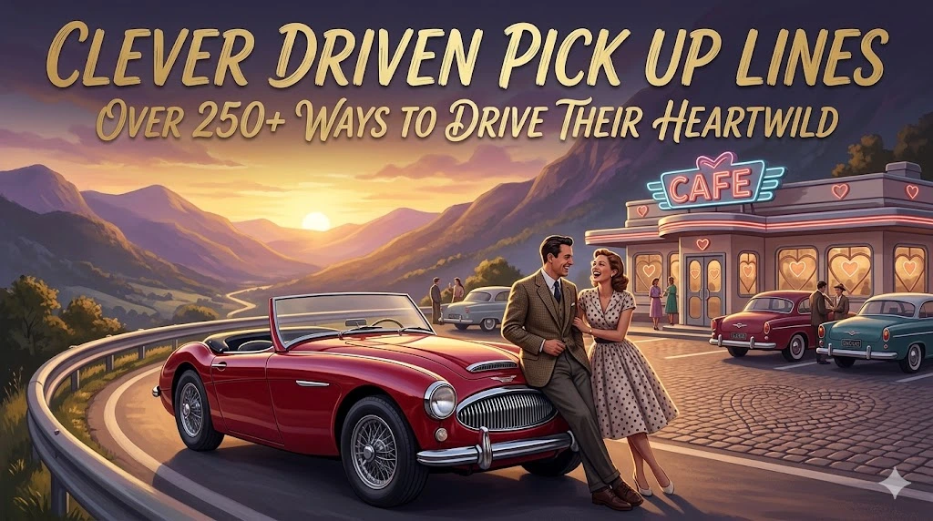 Clever Driven Pick Up Lines
