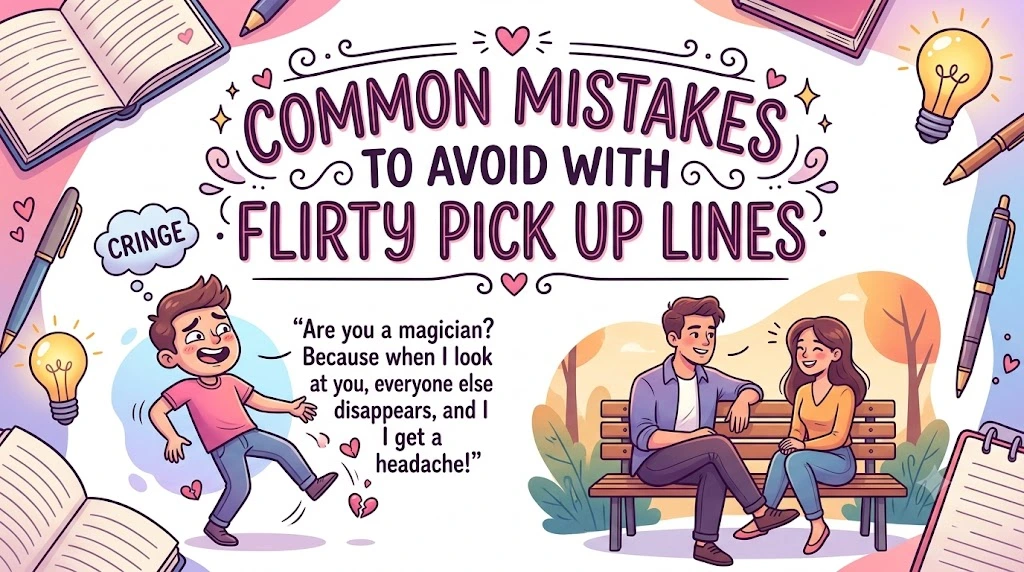 Common Mistakes to Avoid with Flirty Pick Up Lines
