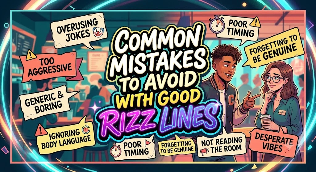 Common Mistakes to Avoid with Good Rizz Lines