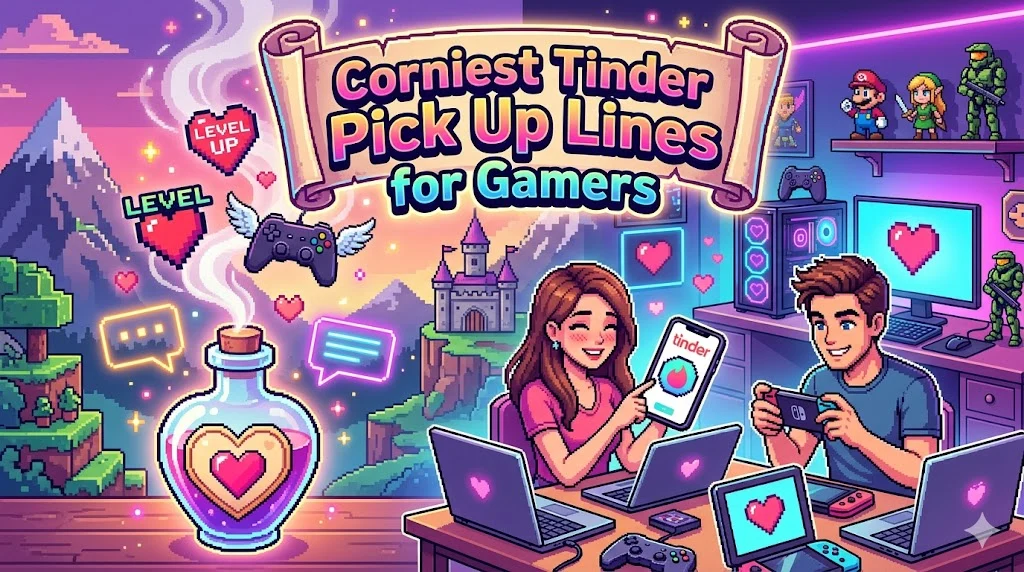 Corniest Tinder Pick Up Lines for Gamers
