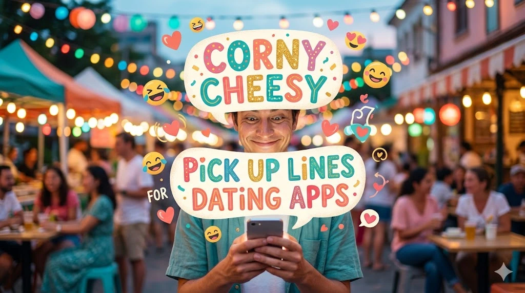 Corny Cheesy Pick Up Lines for Dating Apps