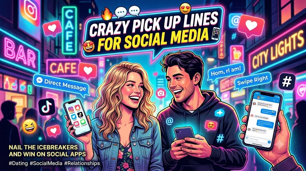 Crazy Pick Up Lines for Social Media
