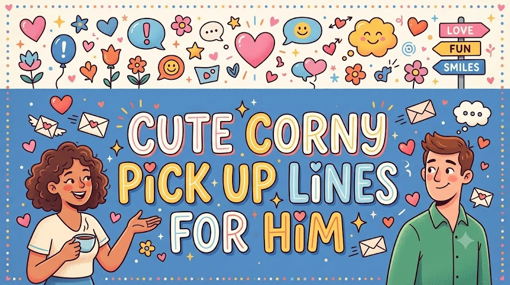 Cute Corny Pick Up Lines for Him