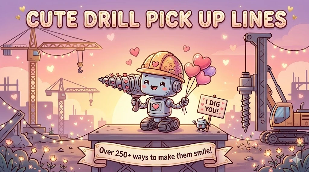 Cute Drill Pick Up Lines