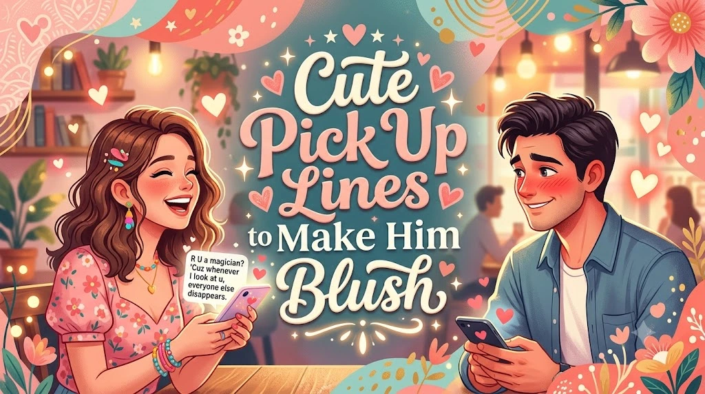 Cute Pick Up Lines to Make Him Blush