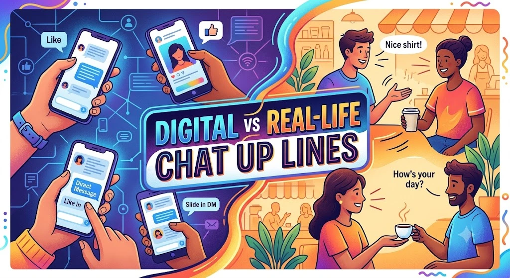 Digital vs Real-Life Chat Up Lines