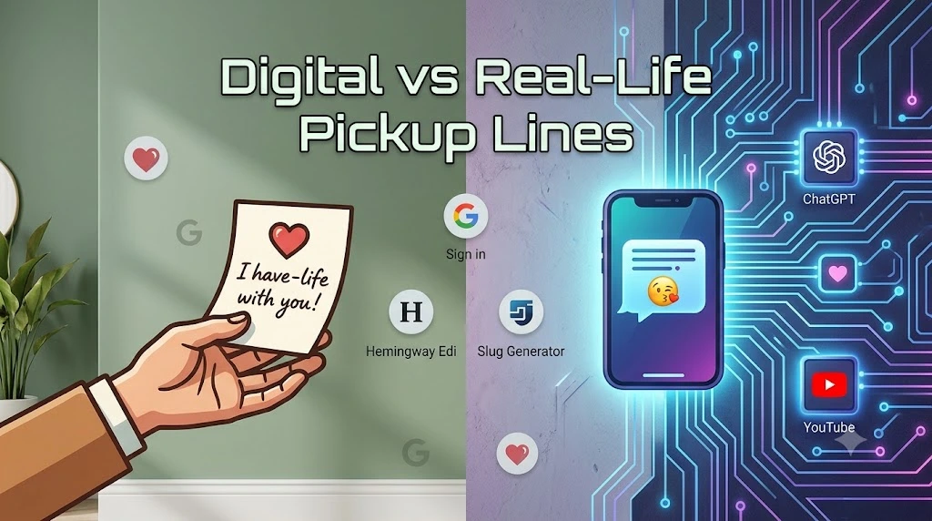 Digital vs Real-Life Pickup Lines