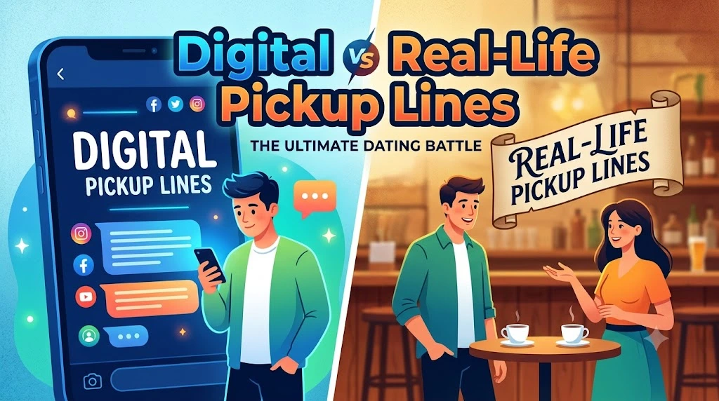 Digital vs Real-Life Pickup Lines