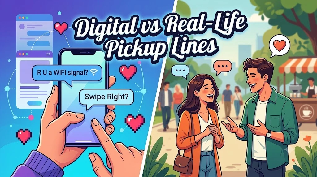 Digital vs Real-Life Pickup Lines
