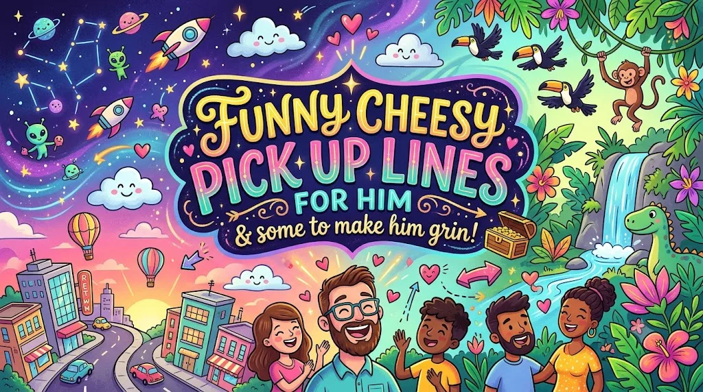 Funny Cheesy Pick Up Lines for Him