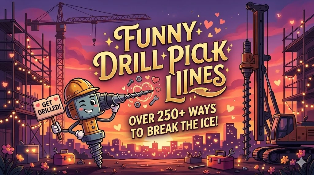 Funny Drill Pick Up Lines