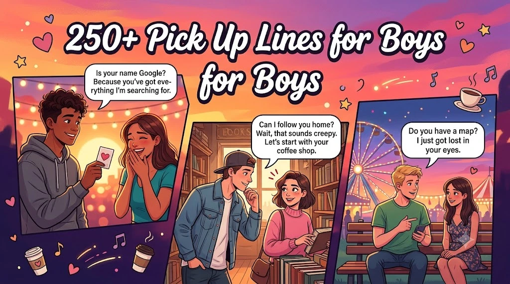 Pick Up Lines for Boys