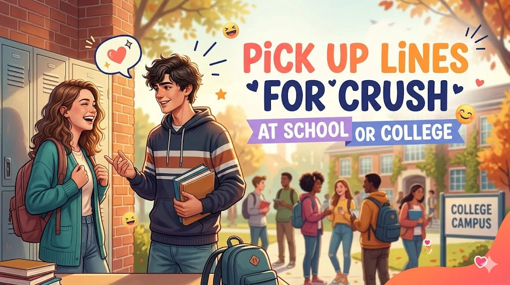 Pick Up Lines for Crush at School or College