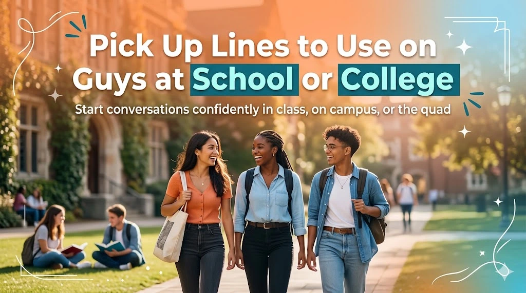 Pick Up Lines to Use on Guys at School or College
