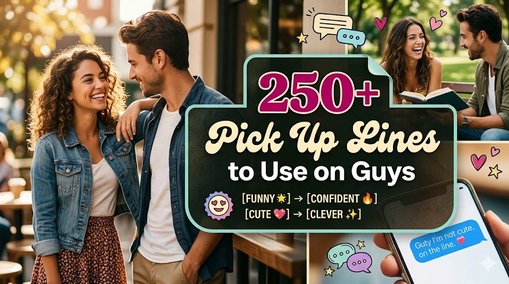 Pick Up Lines to Use on Guys