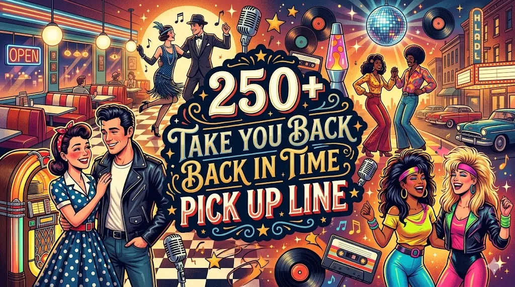 Take You Back in Time Pick Up Line