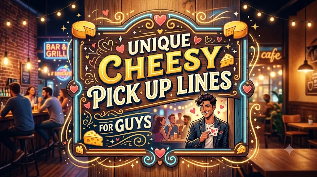 Cheesy Pick Up Lines for Guys