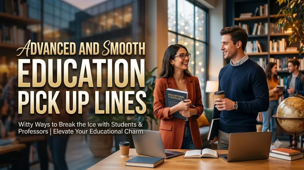 Advanced and Smooth Education Pick Up Lines