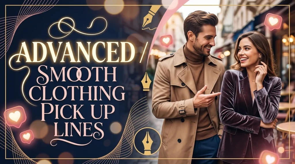 Advanced / Smooth Clothing Pick Up Lines