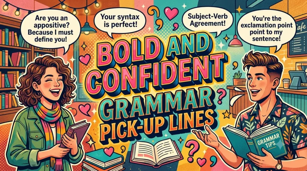 Bold and Confident Grammar Pick Up Lines