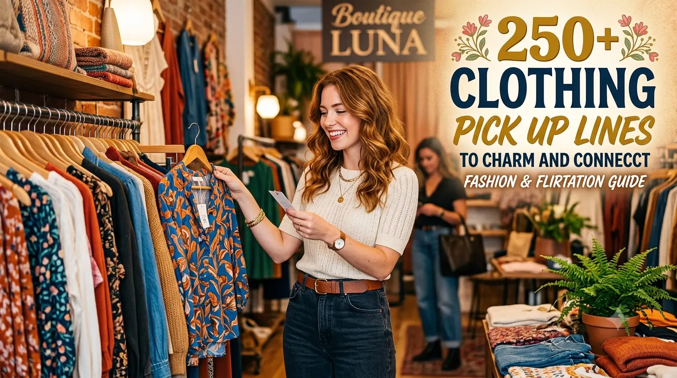 250+ Clothing Pick Up Lines