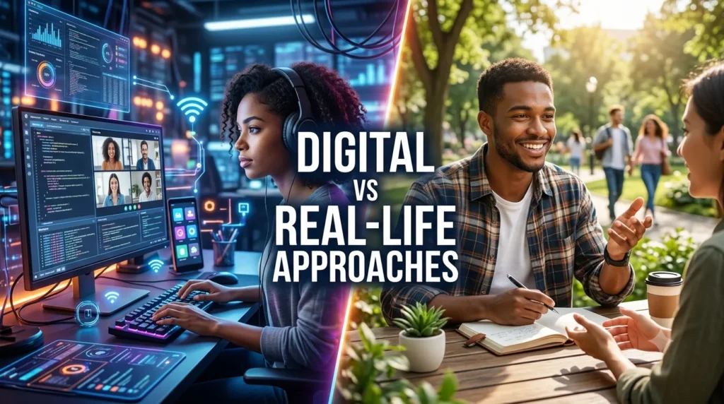 Digital vs Real-Life Approaches