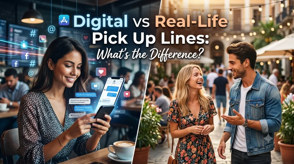 Digital vs Real-Life Pick Up Lines: What's the Difference?