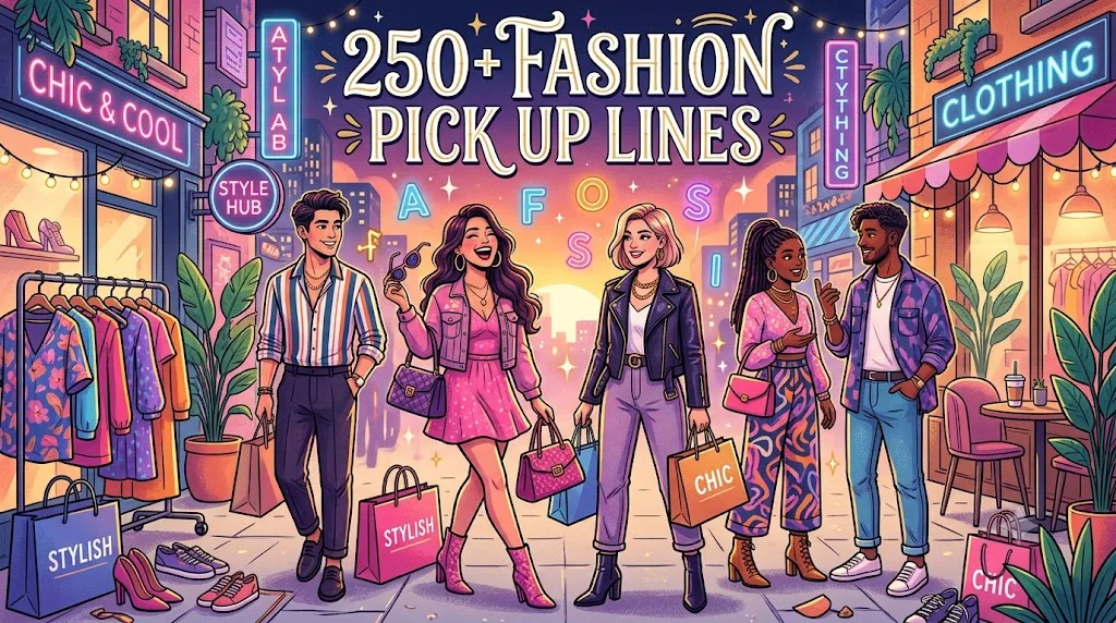 Fashion Pick Up Lines