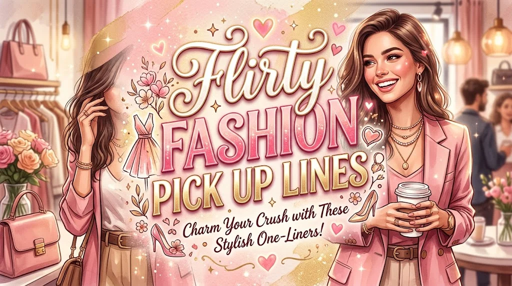 Flirty Fashion Pick Up Lines