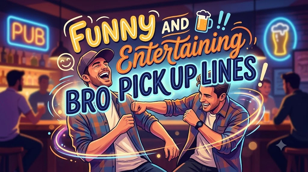 Funny and Entertaining Bro Pick Up Lines