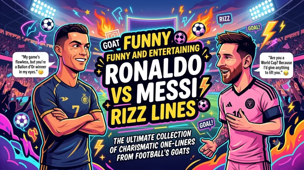 Funny and Entertaining Ronaldo vs Messi Rizz Lines