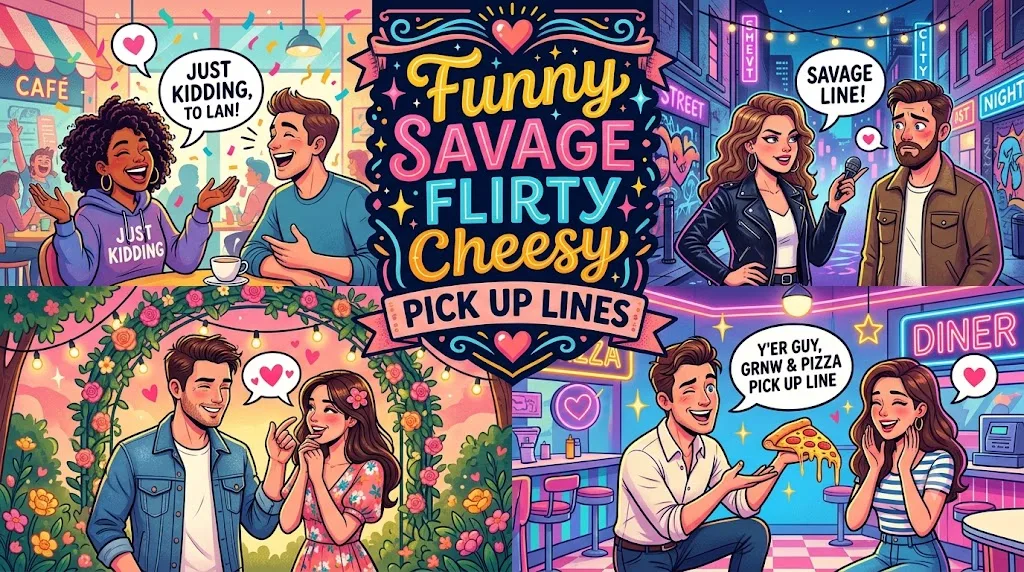 Funny Savage Flirty Cheesy Pick Up Lines