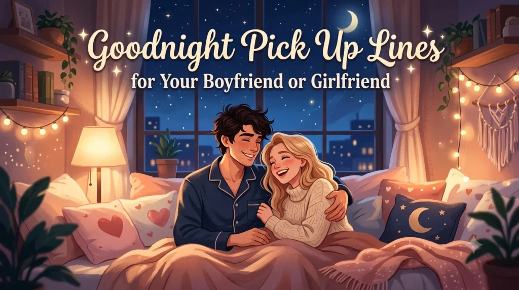 Goodnight Pick Up Lines for Your Boyfriend or Girlfriend
