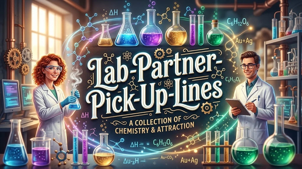 Lab Partner Pick Up Lines