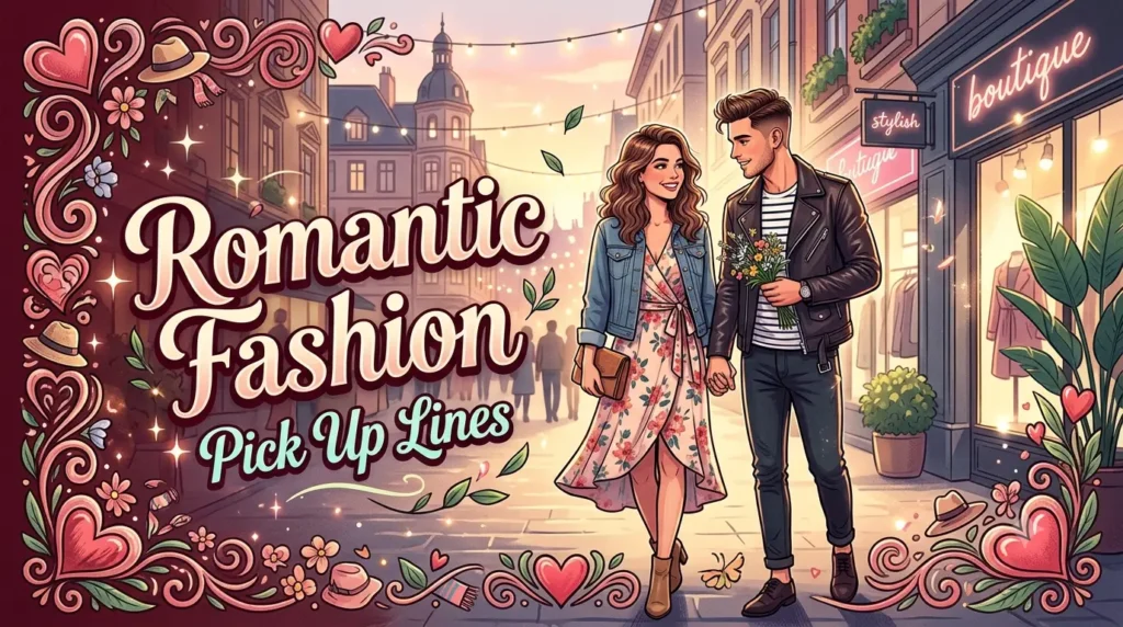 Romantic Fashion Pick Up Lines