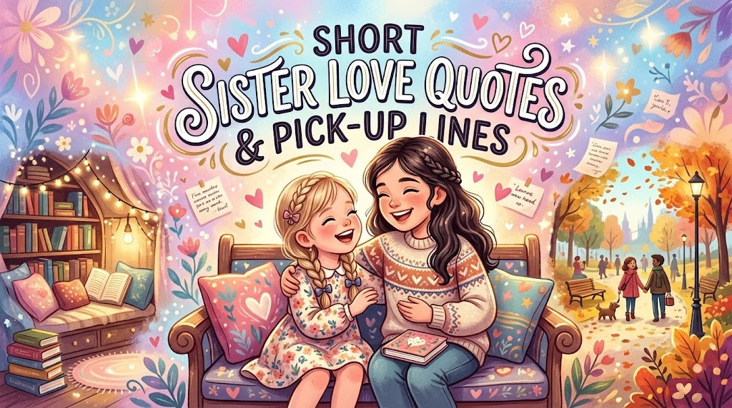 Short Sister Love Quotes Pick Up Lines
