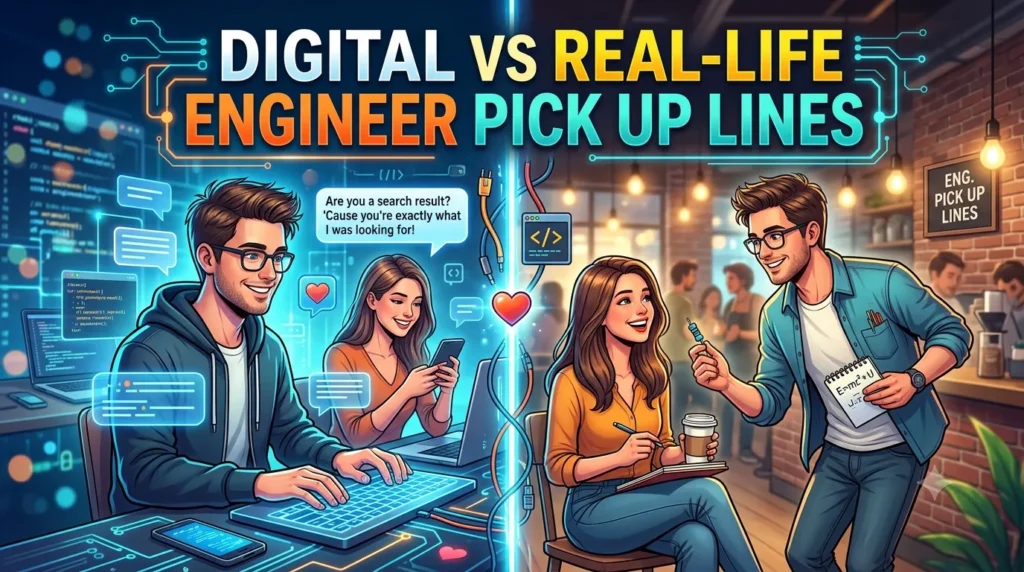 Digital vs Real-Life Engineer Pick Up Lines
